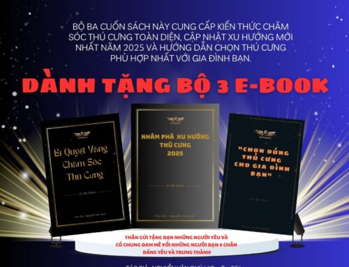 Tặng Bộ 3 E-Book Hướng Dẫn Chăm Sóc Chó Mèo Tại Nhà